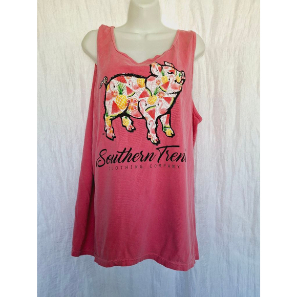 Southern trend Tops - Women's comfort colors Southern trend Tank Top L Pink